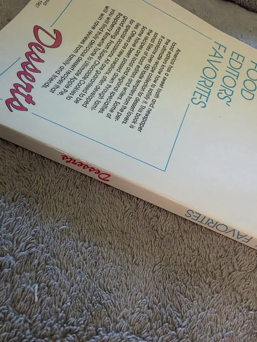 Food Editors' Favorites Desserts Cookbook